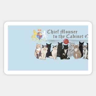 Chief Mouser to the Cabinet Office - Group Front, Individual Mouser Portraits on back Magnet